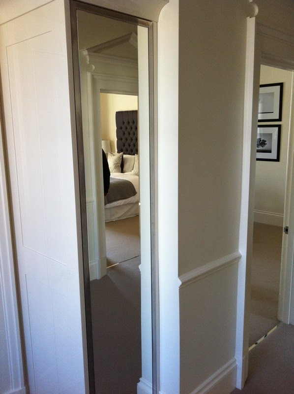 Full-length wardrobe mirror fitted in Enfield home