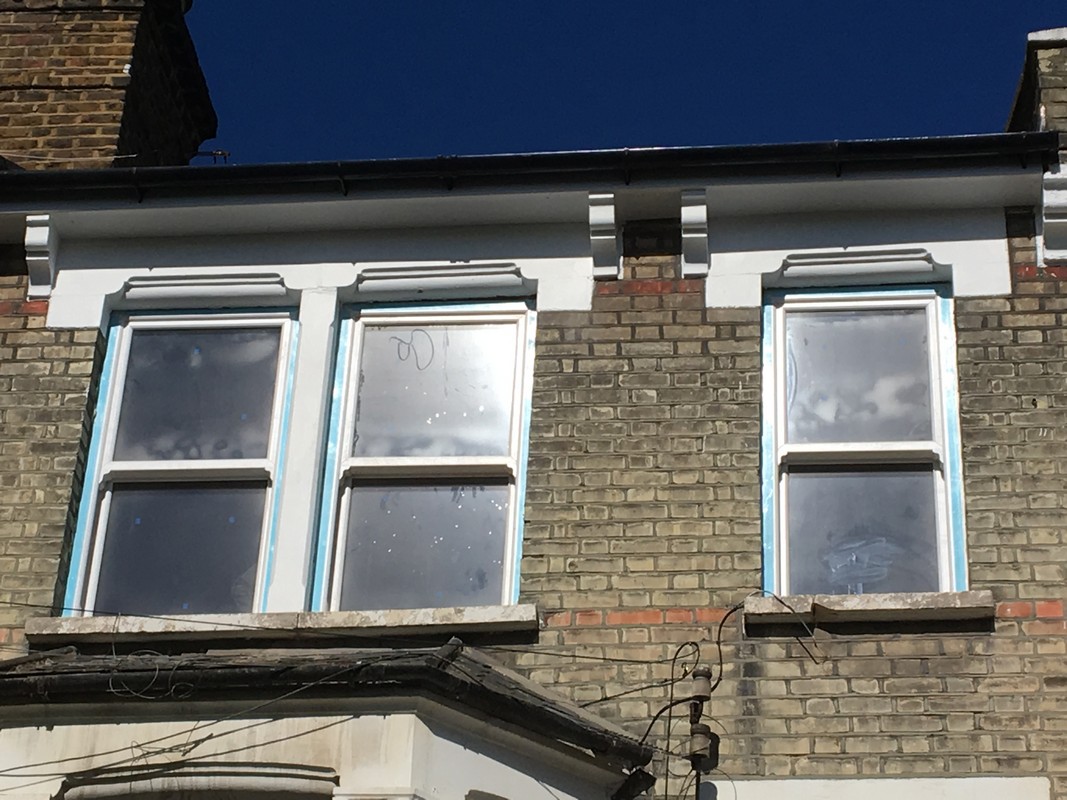 New uPVC sash windows fitted on Victorian terrace in Enfield
